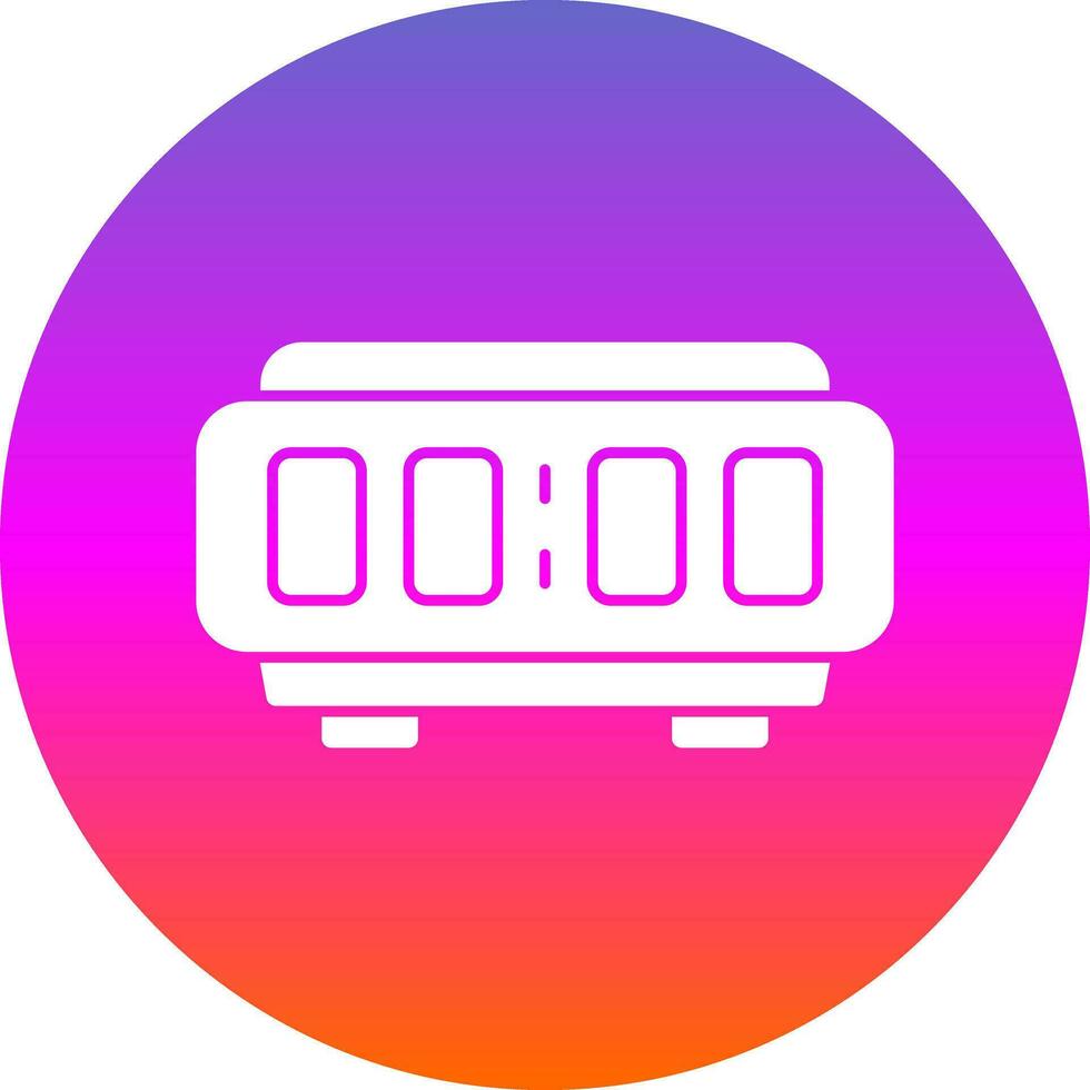 Digital Alarm Clock  Vector Icon Design