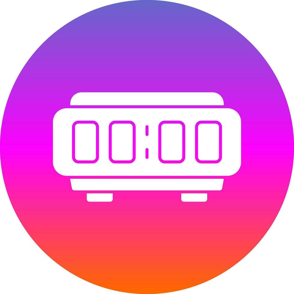 digital alarma reloj vector icono diseño