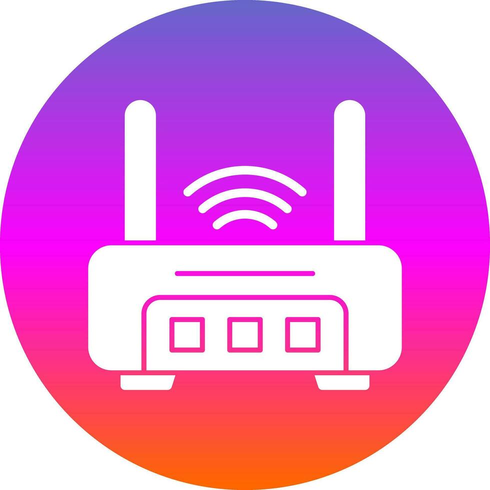 Router  Vector Icon Design