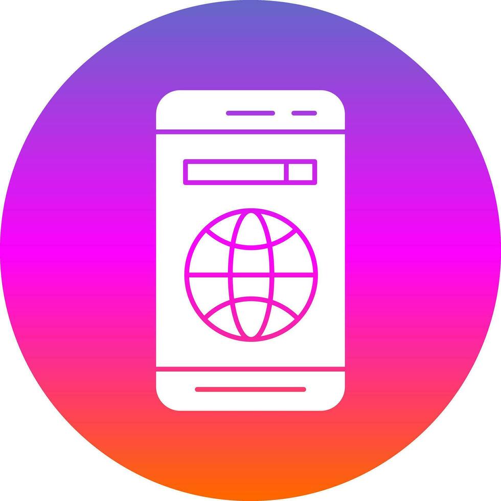 Mobile Web  Vector Icon Design