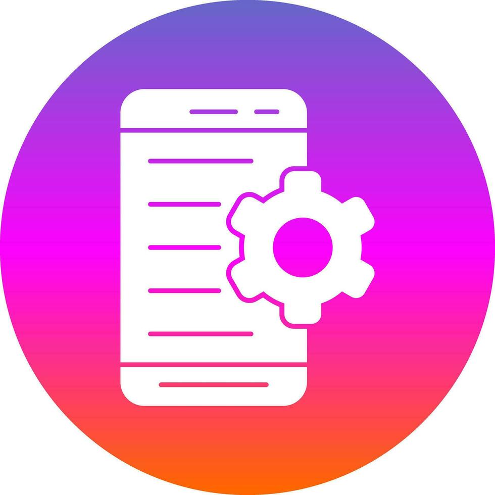 Mobile Setting  Vector Icon Design