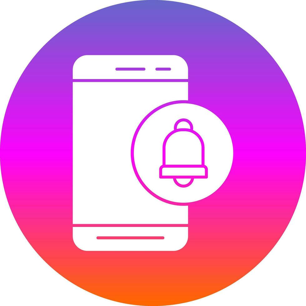 Mobile Alert  Vector Icon Design