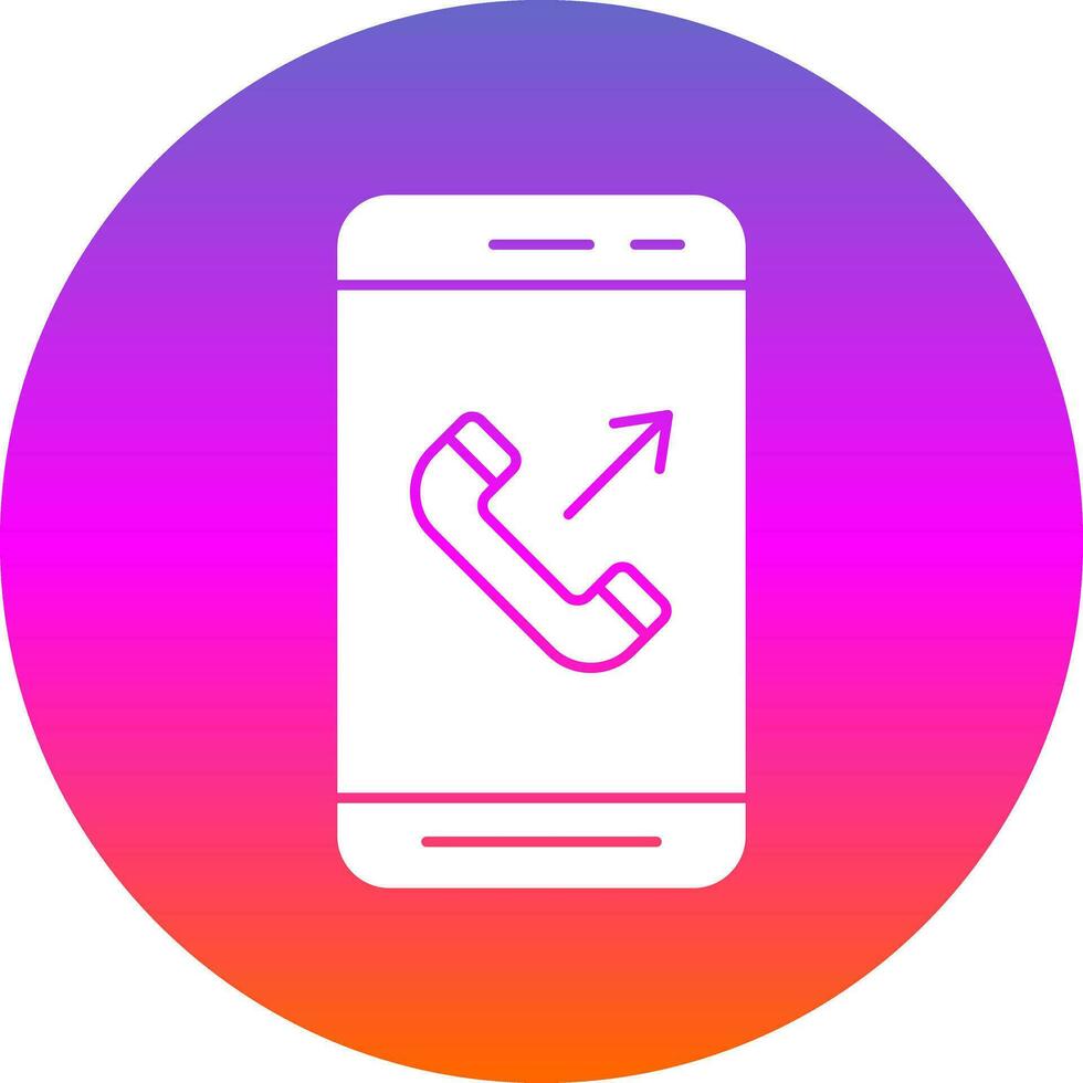 Outgoing Call  Vector Icon Design