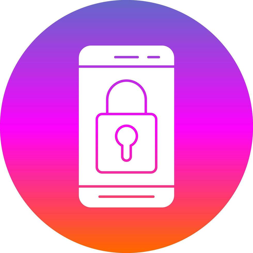 Mobile Lock Vector Icon Design 26252473 Vector Art at Vecteezy