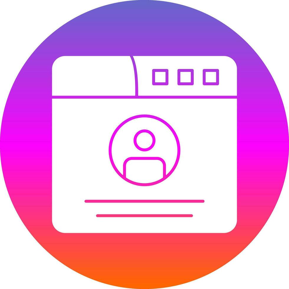 Profile  Vector Icon Design