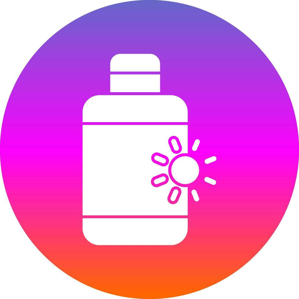 Sunscreen  Vector Icon Design