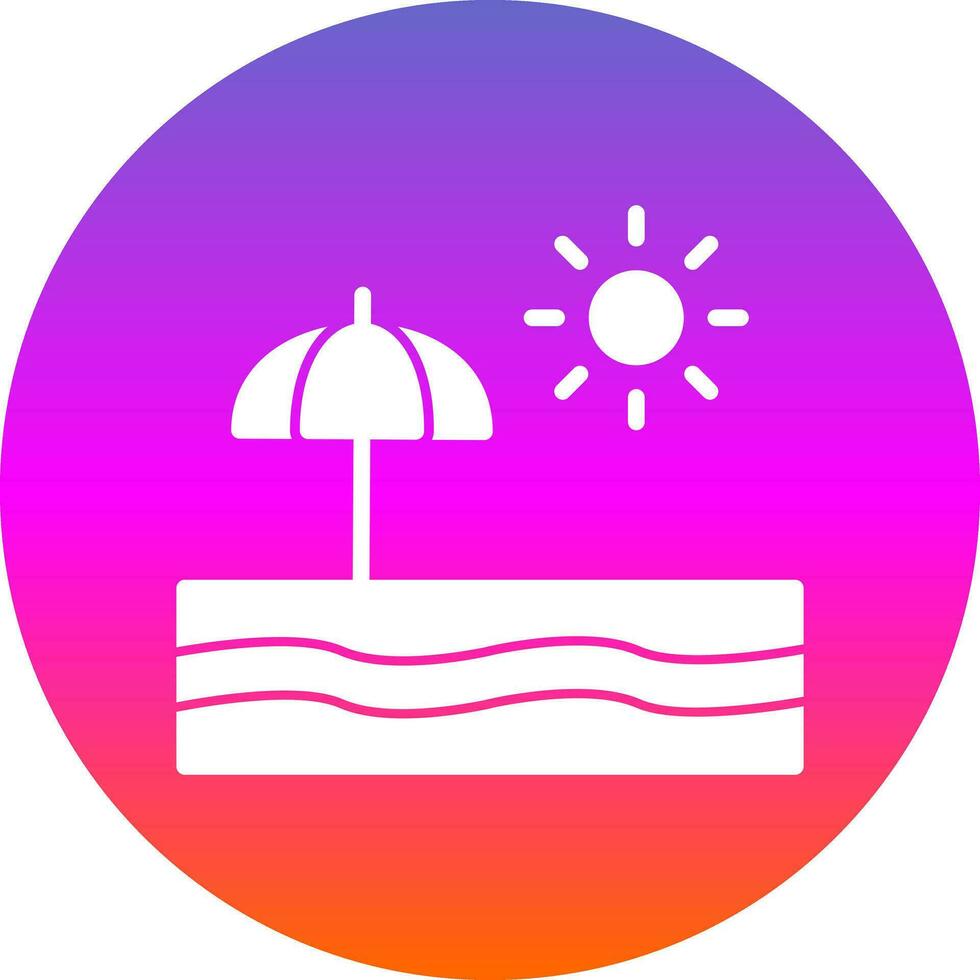 Beach  Vector Icon Design