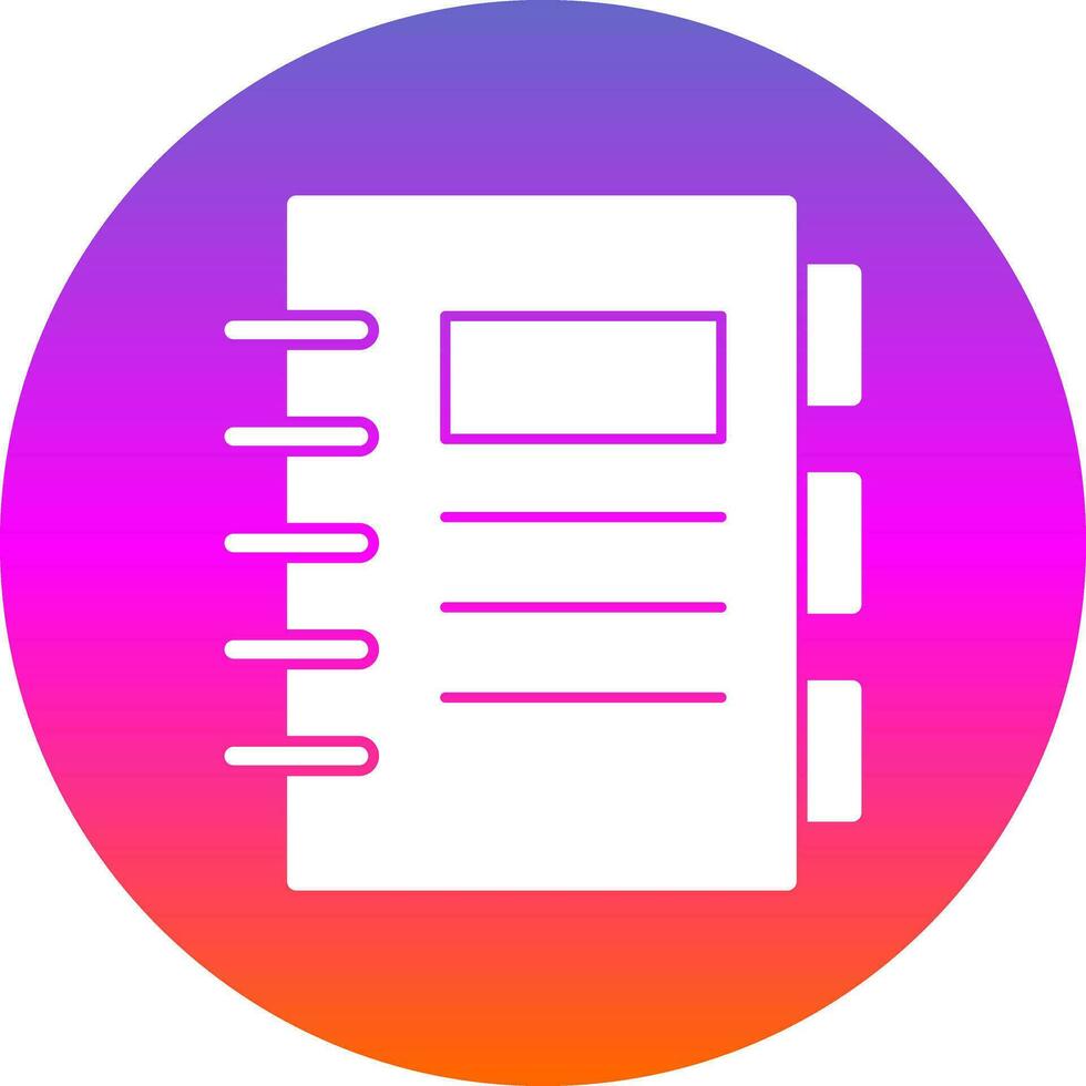 Notebook  Vector Icon Design