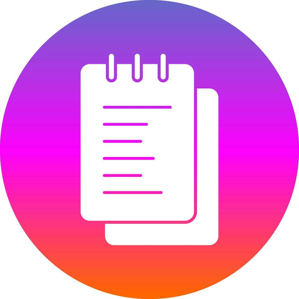 Notepad  Vector Icon Design