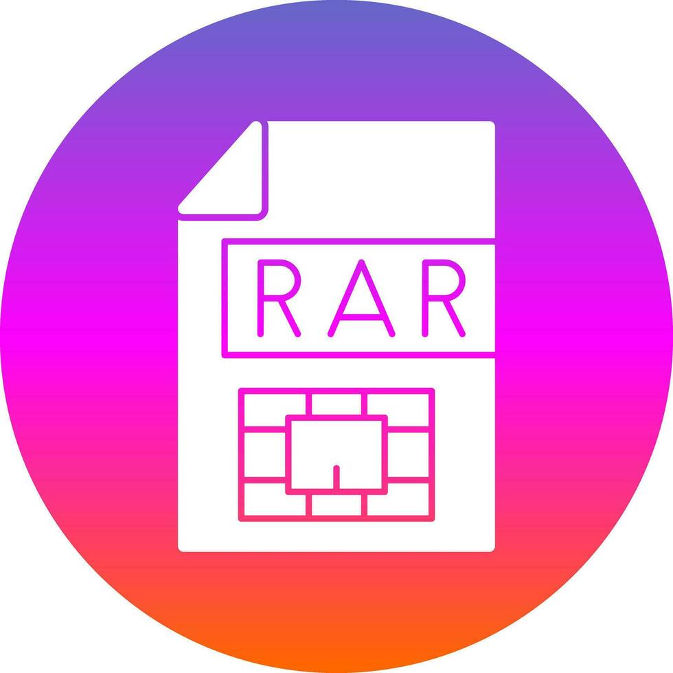 Rar  Vector Icon Design
