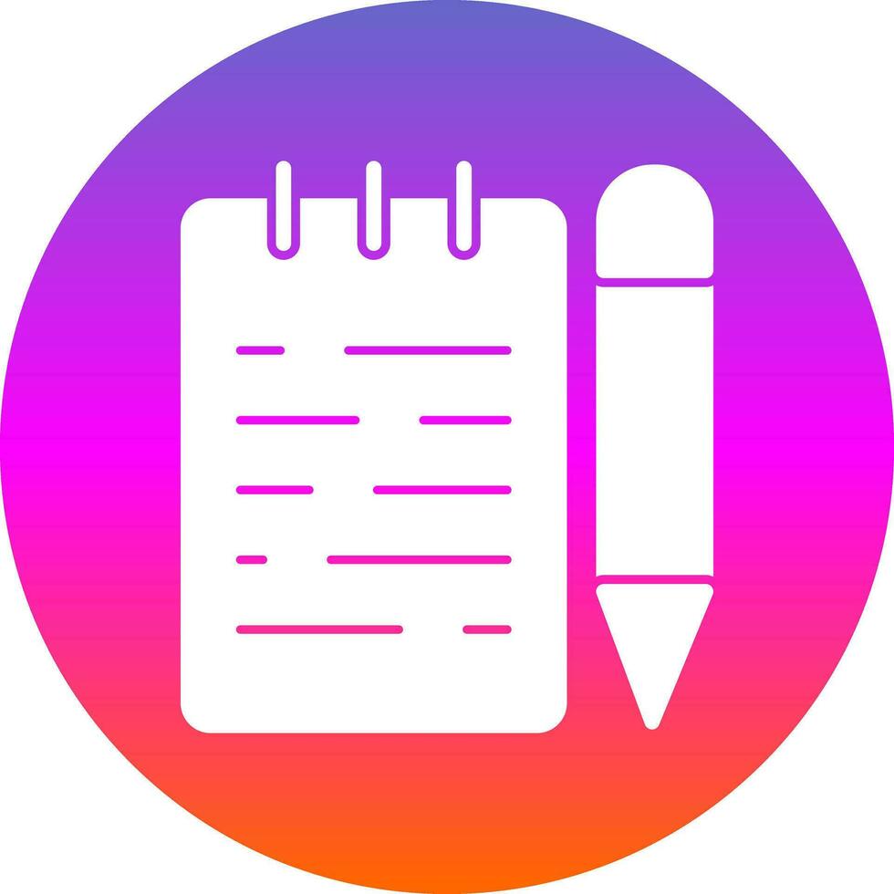 Notepad  Vector Icon Design