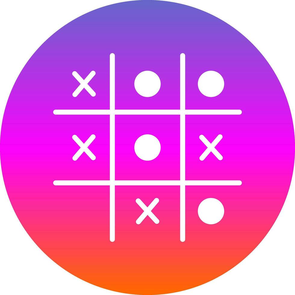 Tic Tac Toe  Vector Icon Design