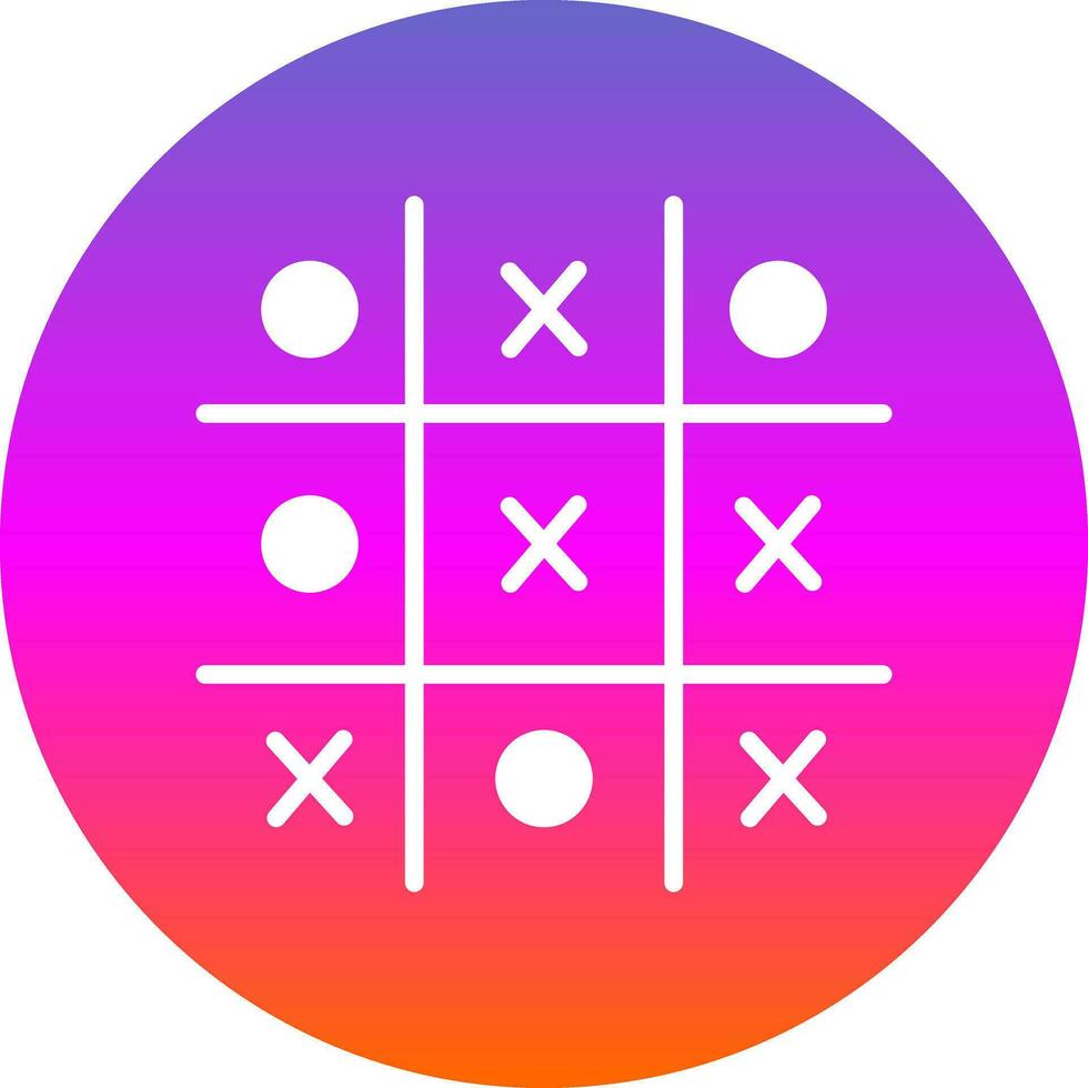 Tic Tac Toe  Vector Icon Design