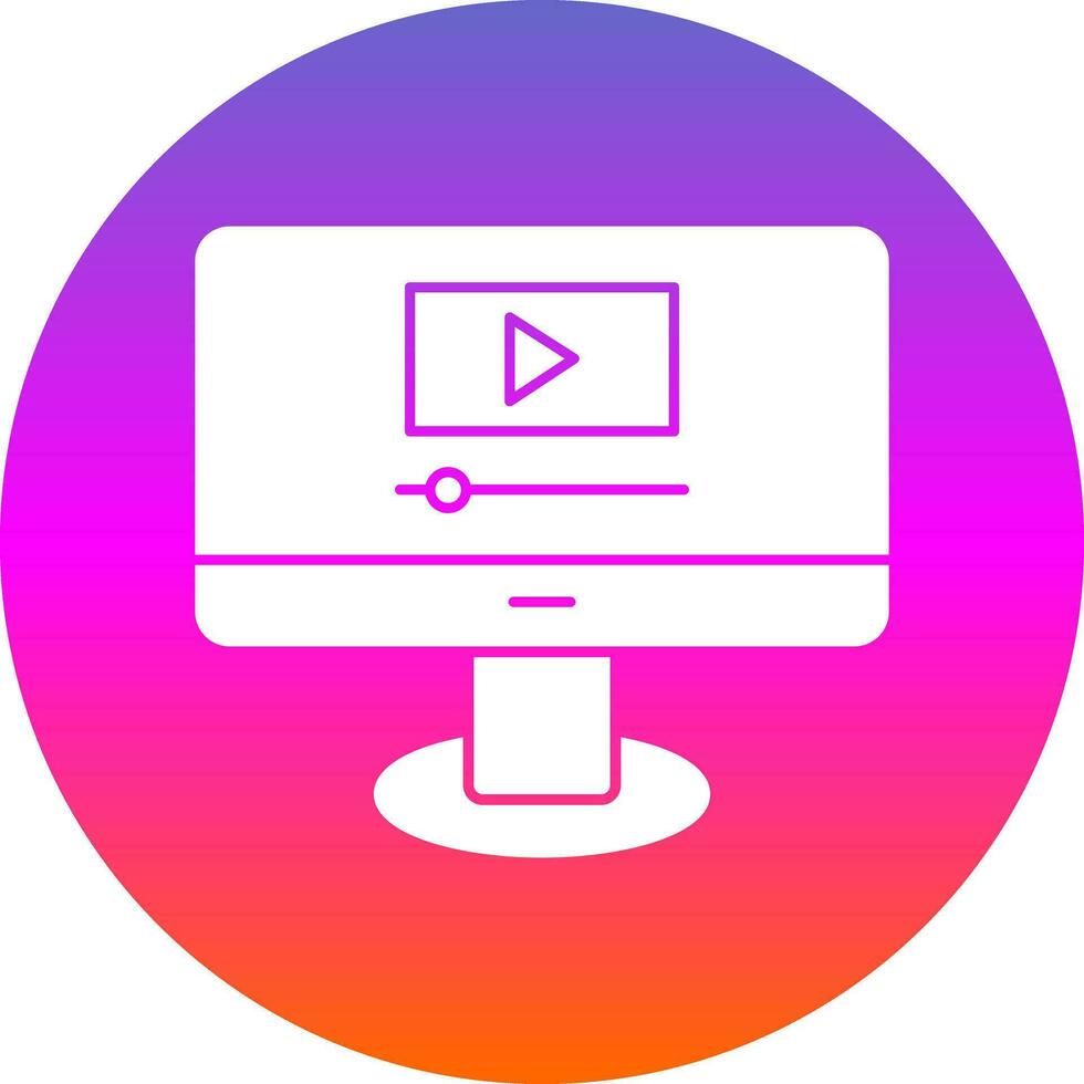 Video Streaming  Vector Icon Design