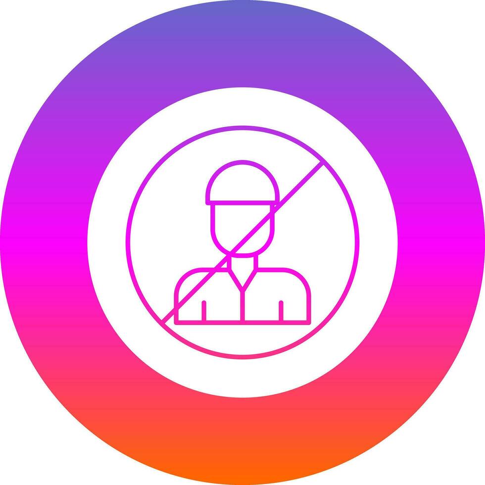 No Child Labor  Vector Icon Design