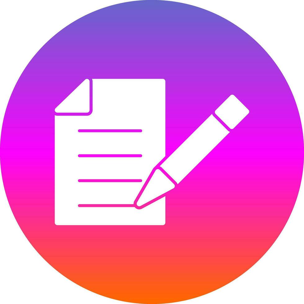 diseño de icono de vector de contrato