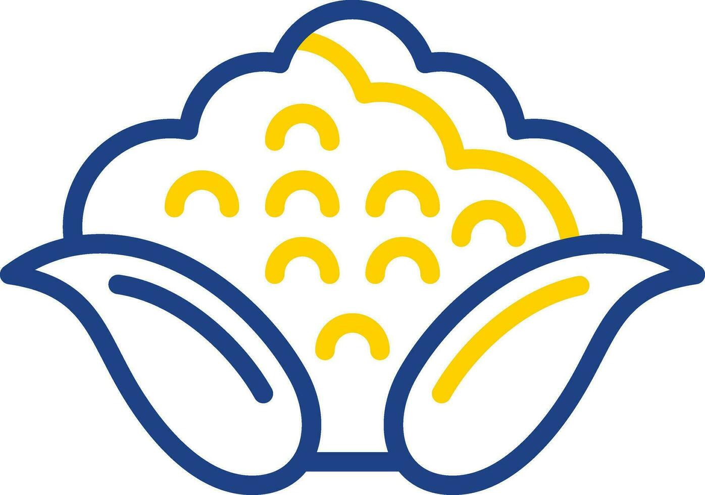 Cauliflower Vector Icon Design