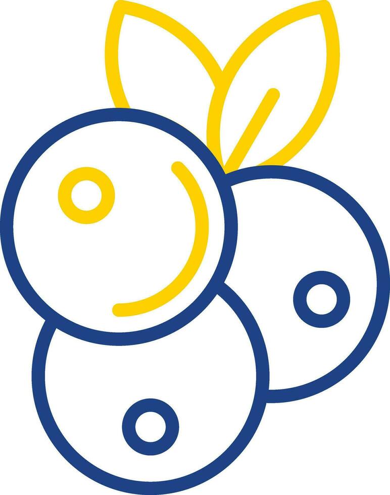 Blueberries Vector Icon Design