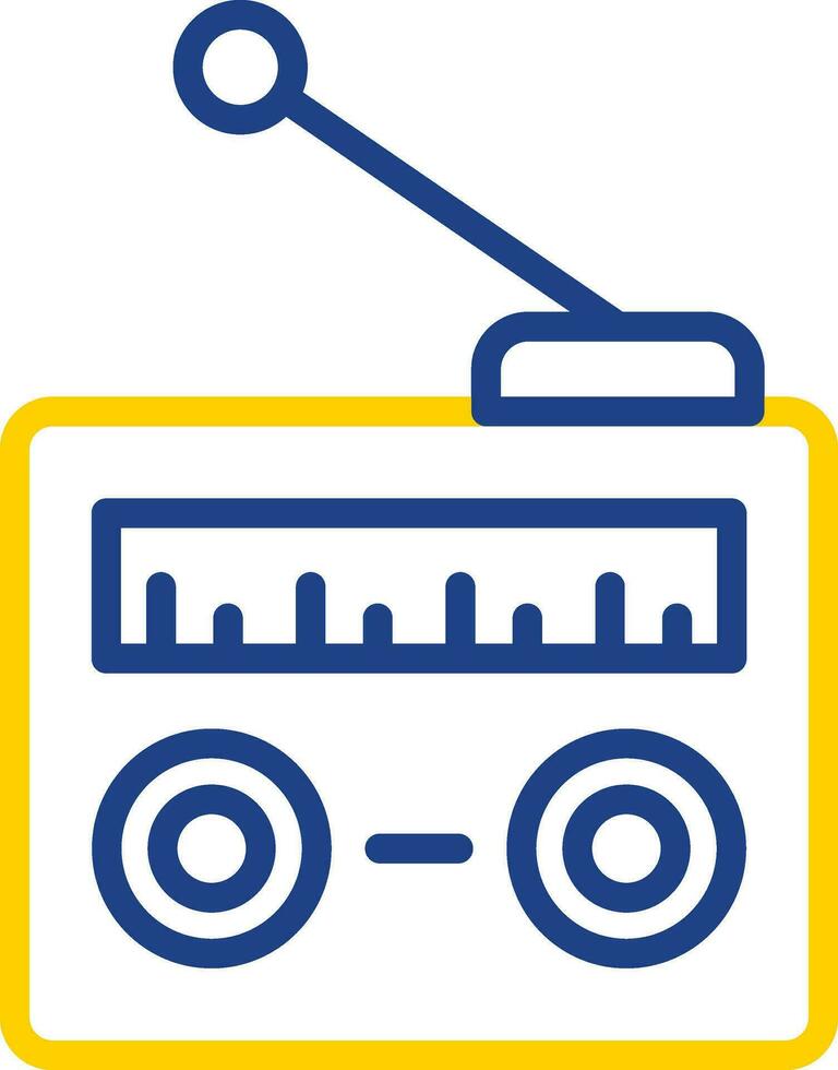 radio vector icono diseño