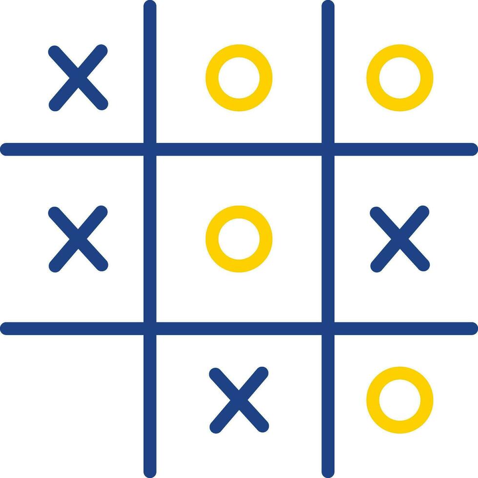 Tic Tac Toe  Vector Icon Design