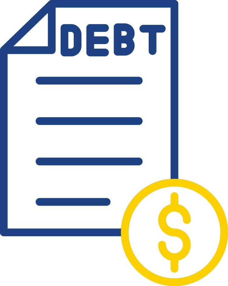 Debt Vector Icon Design