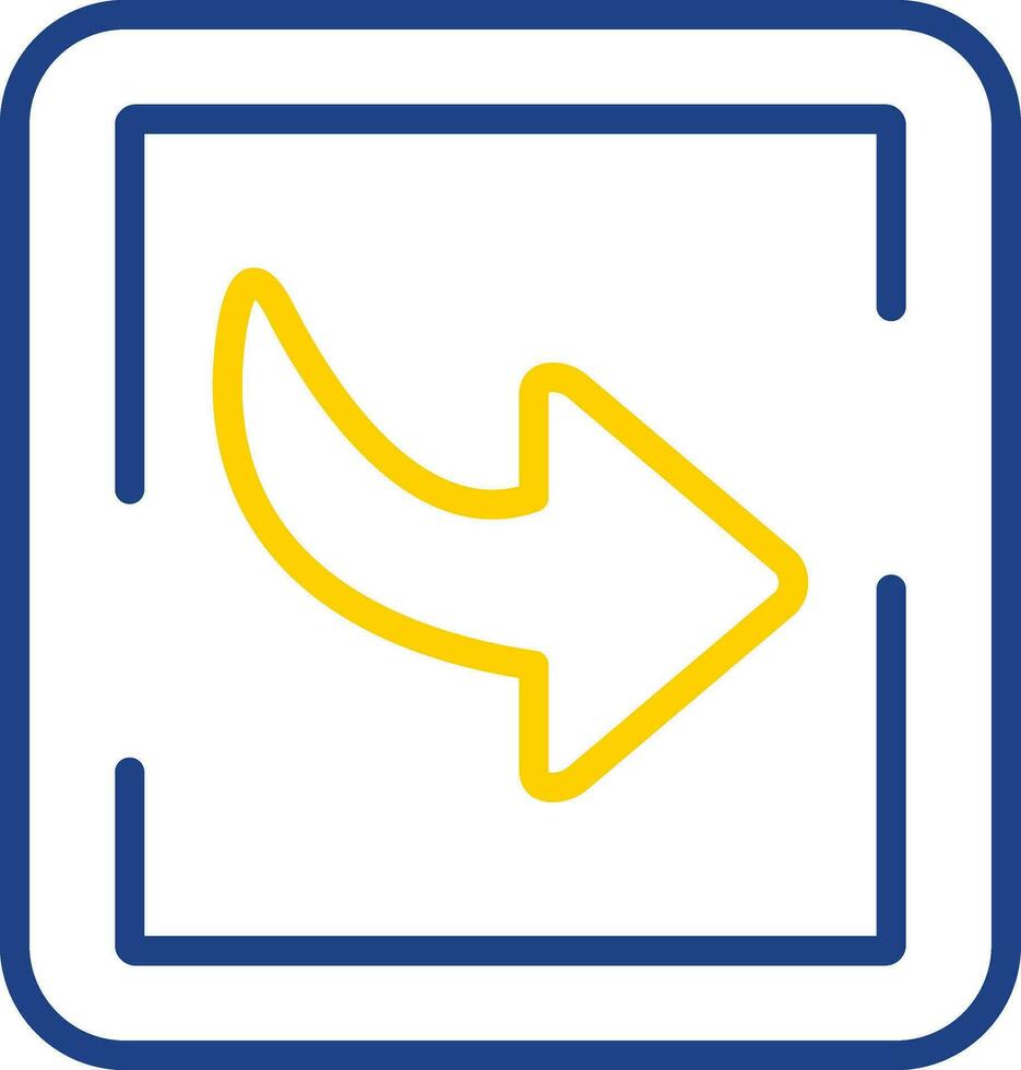 Down Right Arrow Vector Icon Design