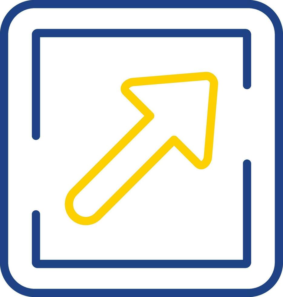 Arrow Upper Right Vector Icon Design