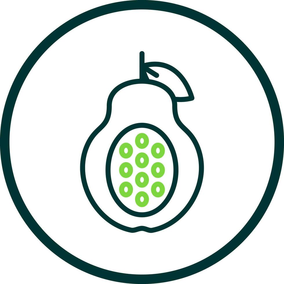 Papaya Vector Icon Design