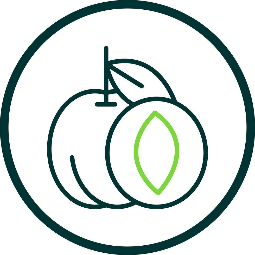 Apricot Vector Icon Design