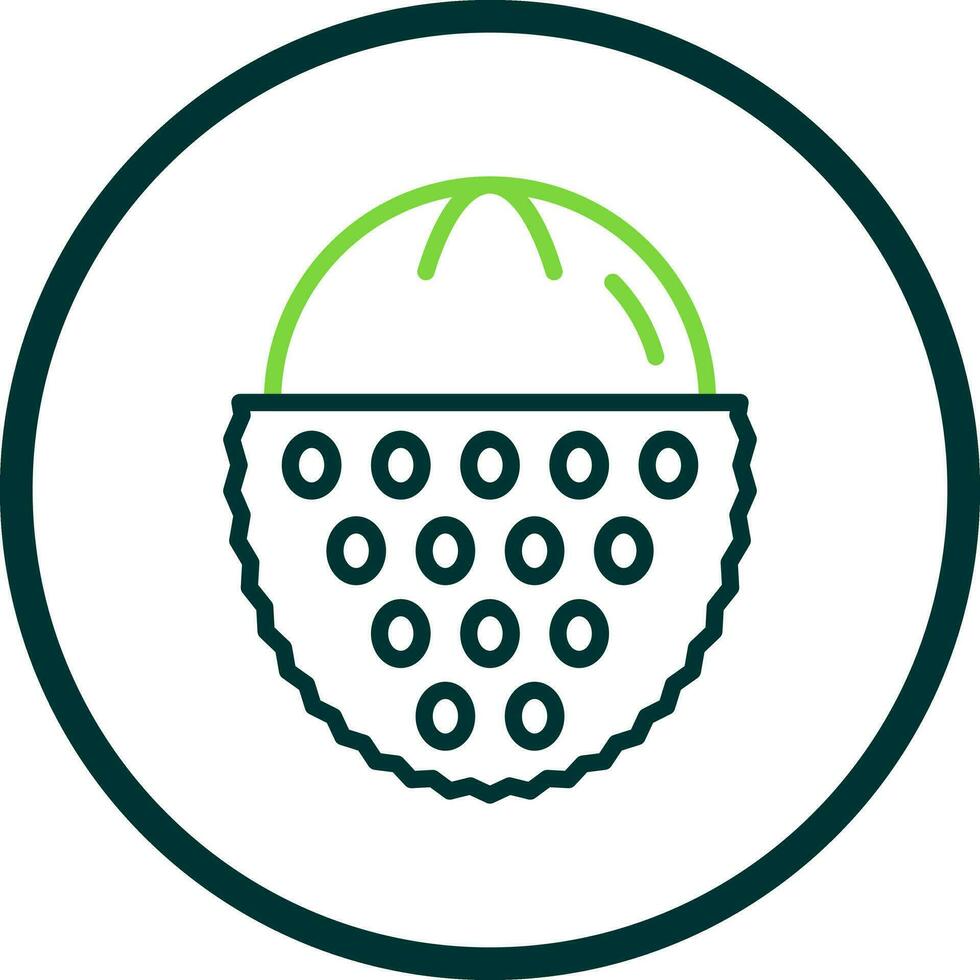 Lychee Vector Icon Design