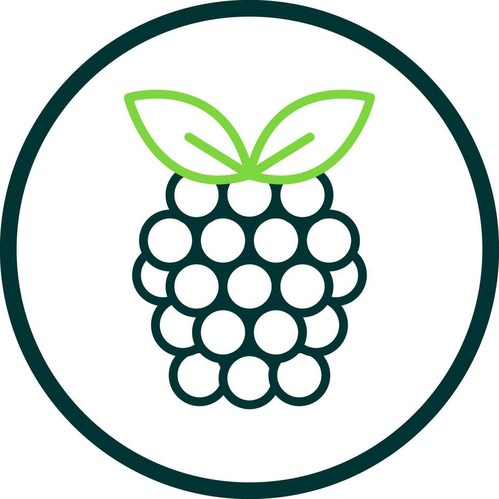 Raspberry Vector Icon Design