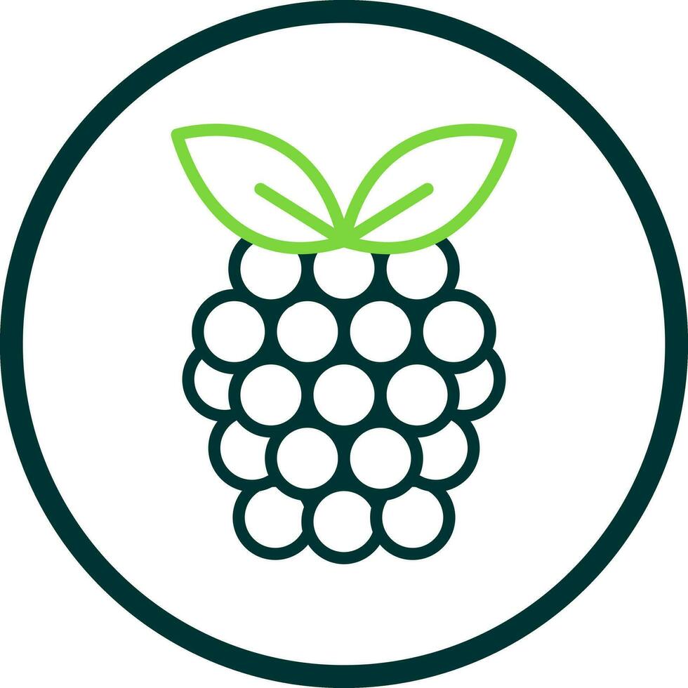 Raspberry Vector Icon Design