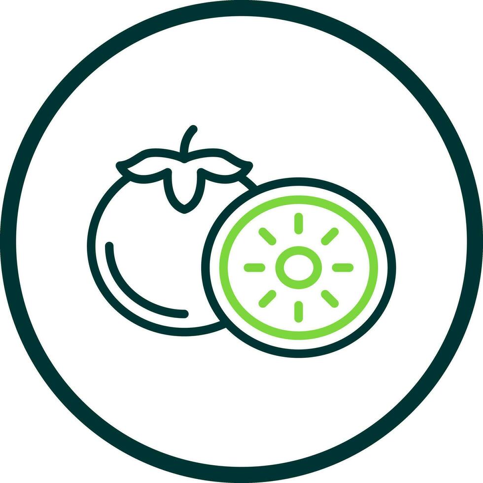 Persimmon Vector Icon Design