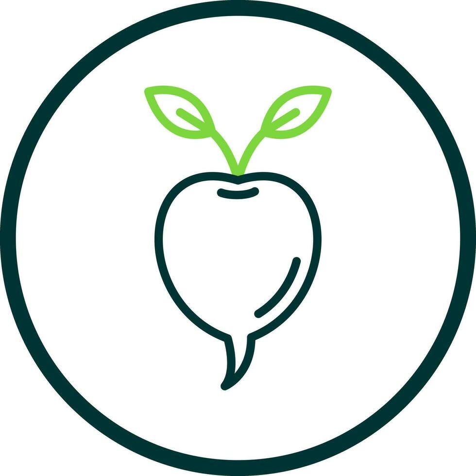 Radish Vector Icon Design