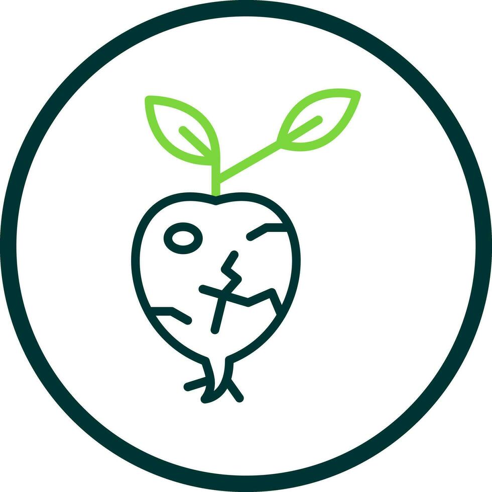 Kohlrabi Vector Icon Design