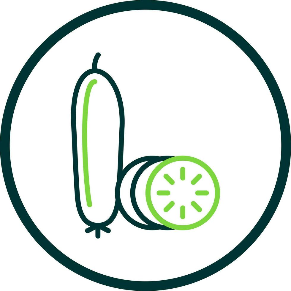 diseño de icono de vector de pepino