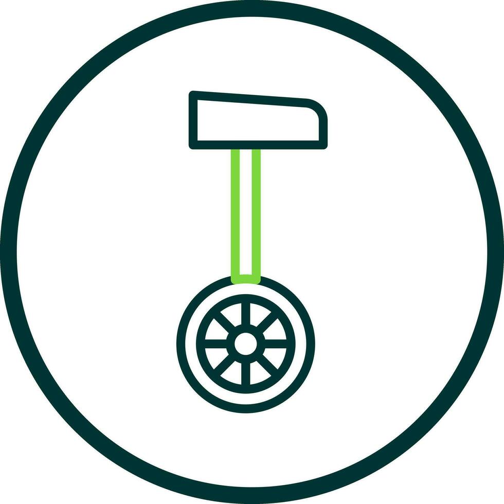 Unicycle  Vector Icon Design