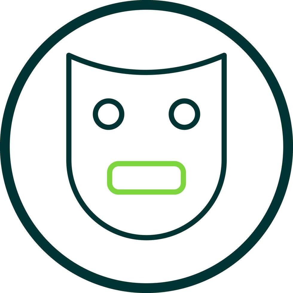 Theatre Mask  Vector Icon Design