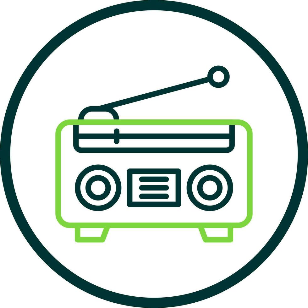 radio vector icono diseño