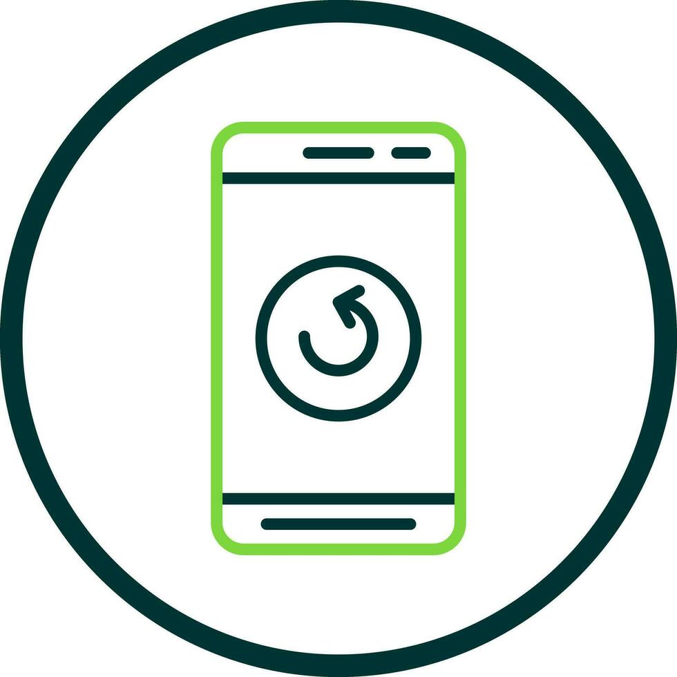 Mobile Refresh  Vector Icon Design