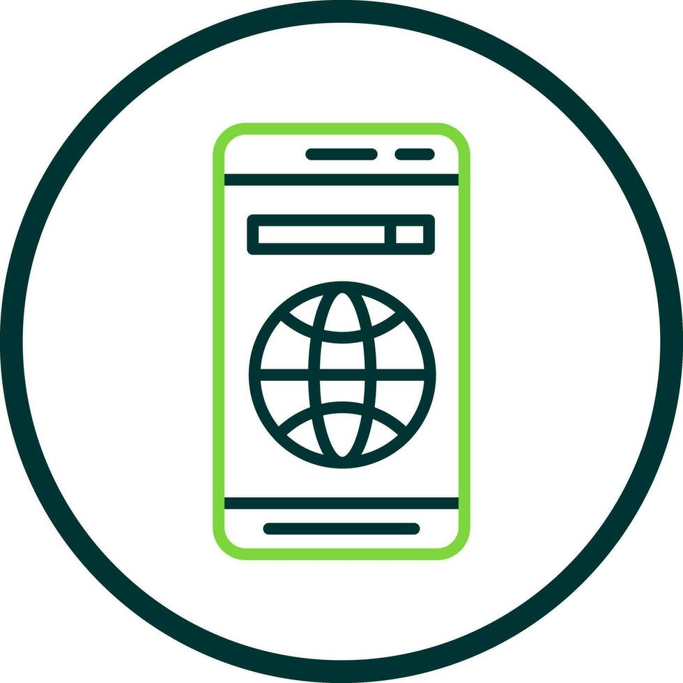Mobile Web  Vector Icon Design