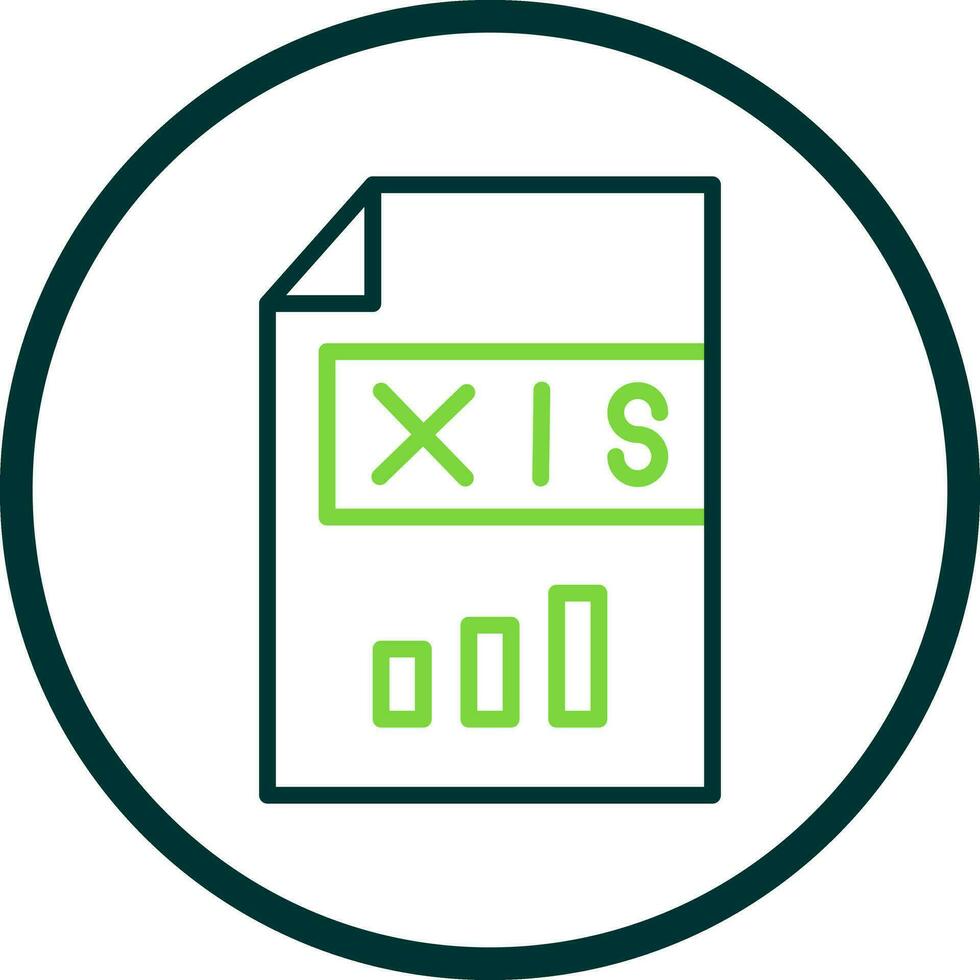 xls vector icono diseño