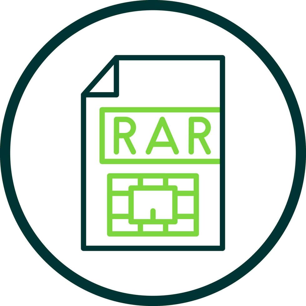 Rar  Vector Icon Design