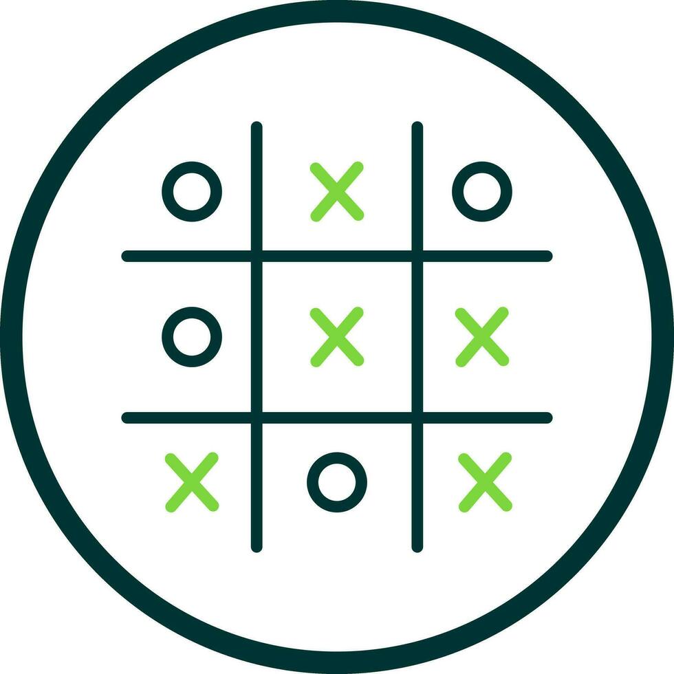 Tic Tac Toe  Vector Icon Design