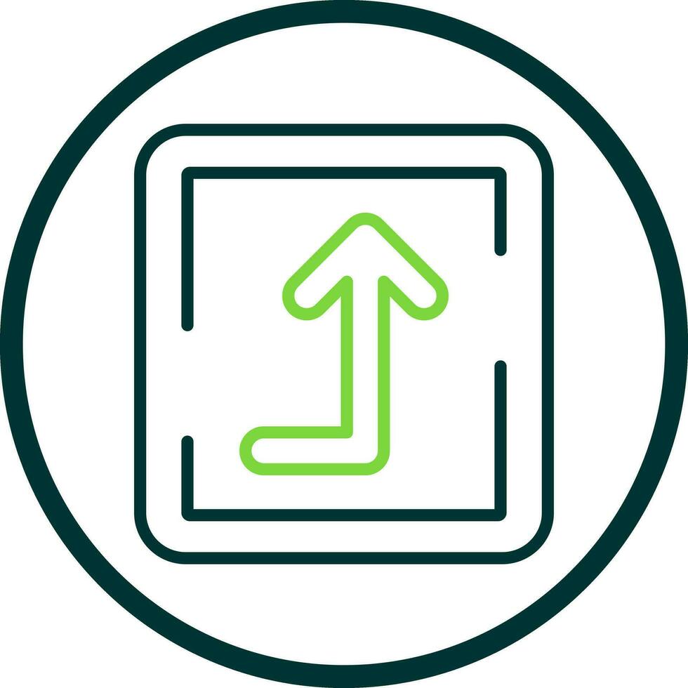 Turn Up Vector Icon Design