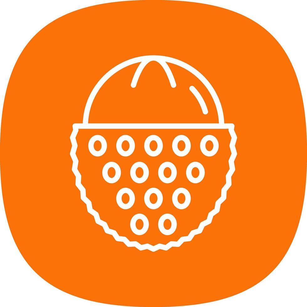 lychee vector icono diseño