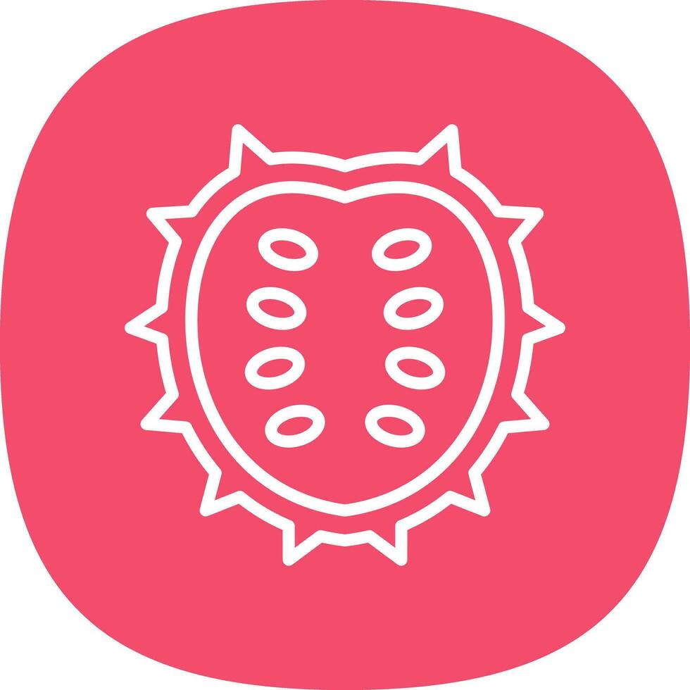 Soursop Vector Icon Design