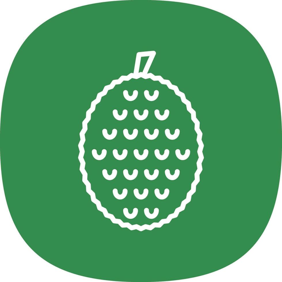 Durian vector icono diseño