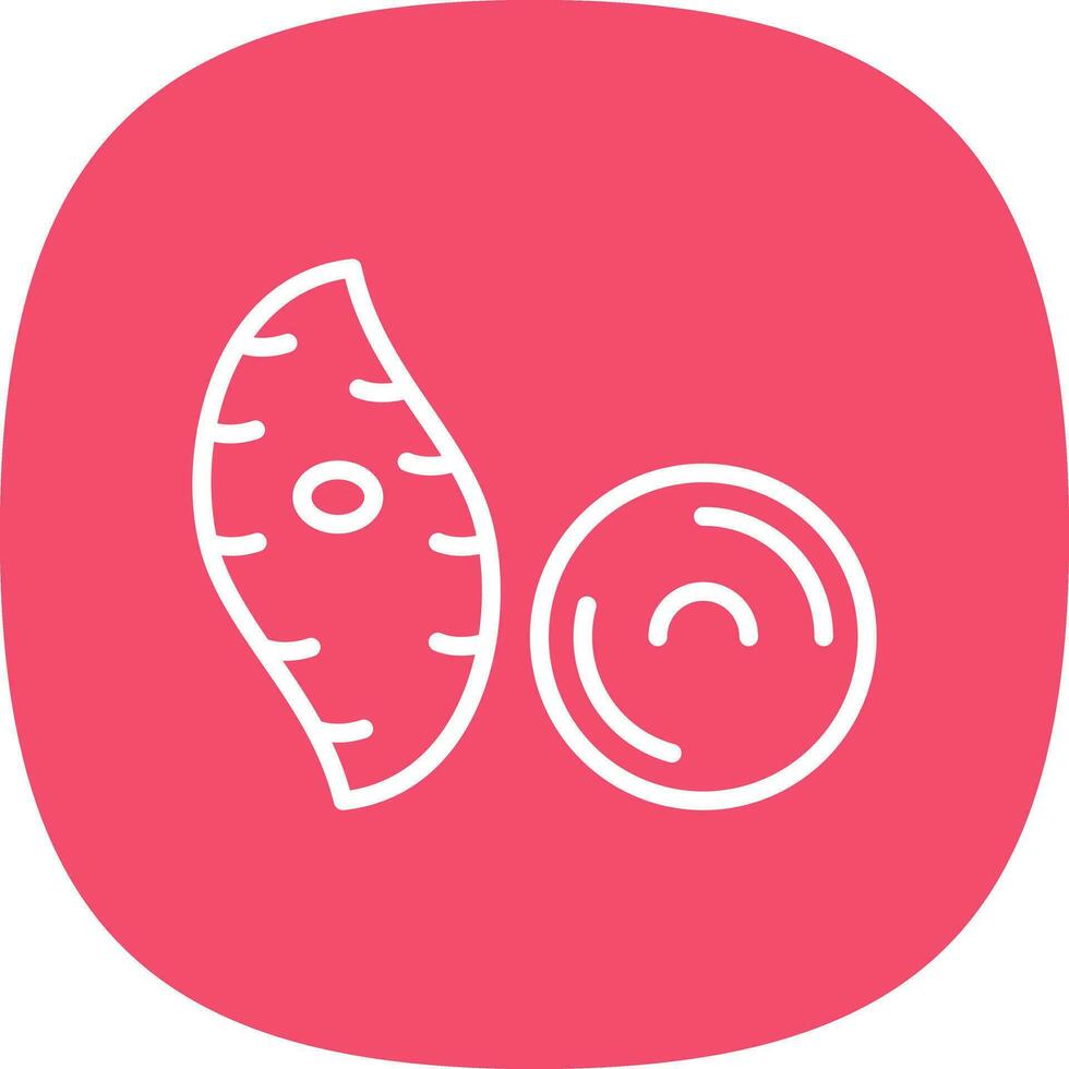 Yam Vector Icon Design