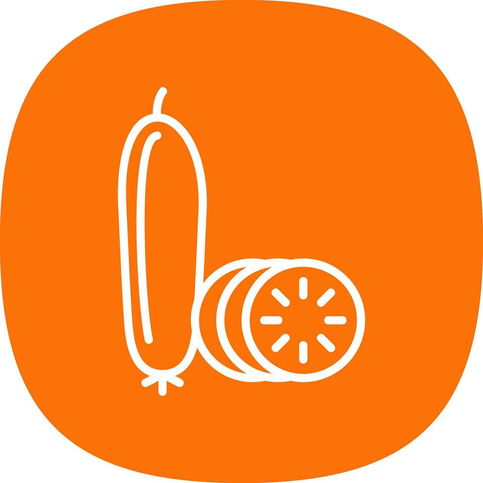 Cucumber Vector Icon Design